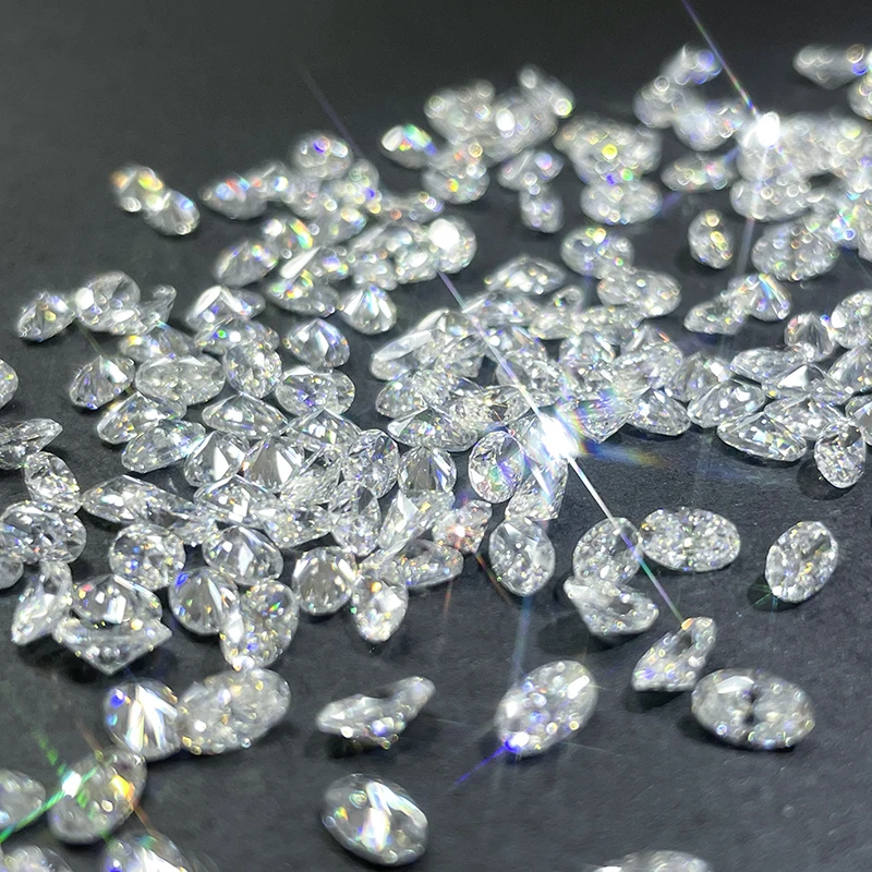 

Melee diamond 1 pcs MOQ Oval Shape 0.05ct To 0.8ct DEF Color VS Clarity HPHT Lab grown Diamonds