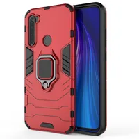 

Lenuo PC Phone Case for Xiaomi Redmi Note 8 Finger Ring Plastic Phone Shell Protective Back Cover Hard Armor Case