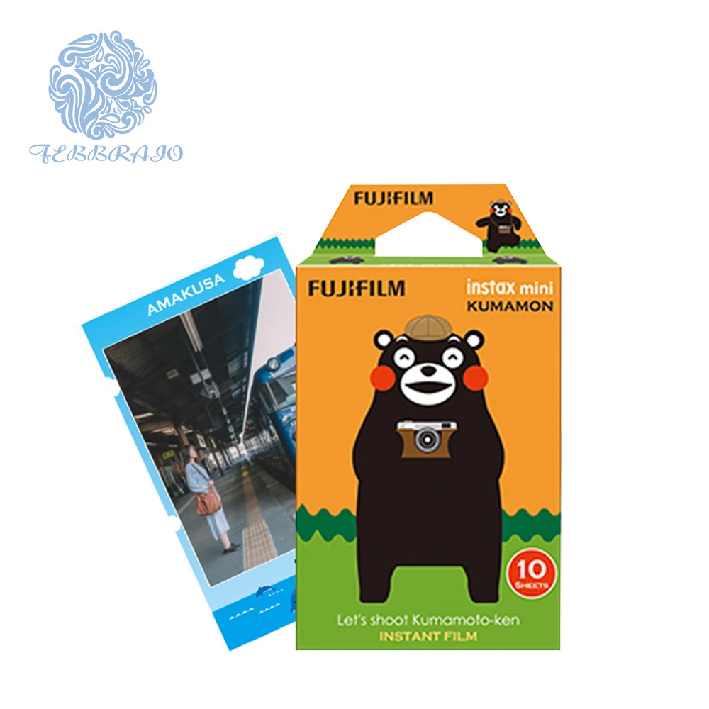 

Orginal Fujifilm instax mini film Kumamon edition frame 10 sheet pack instant mini film