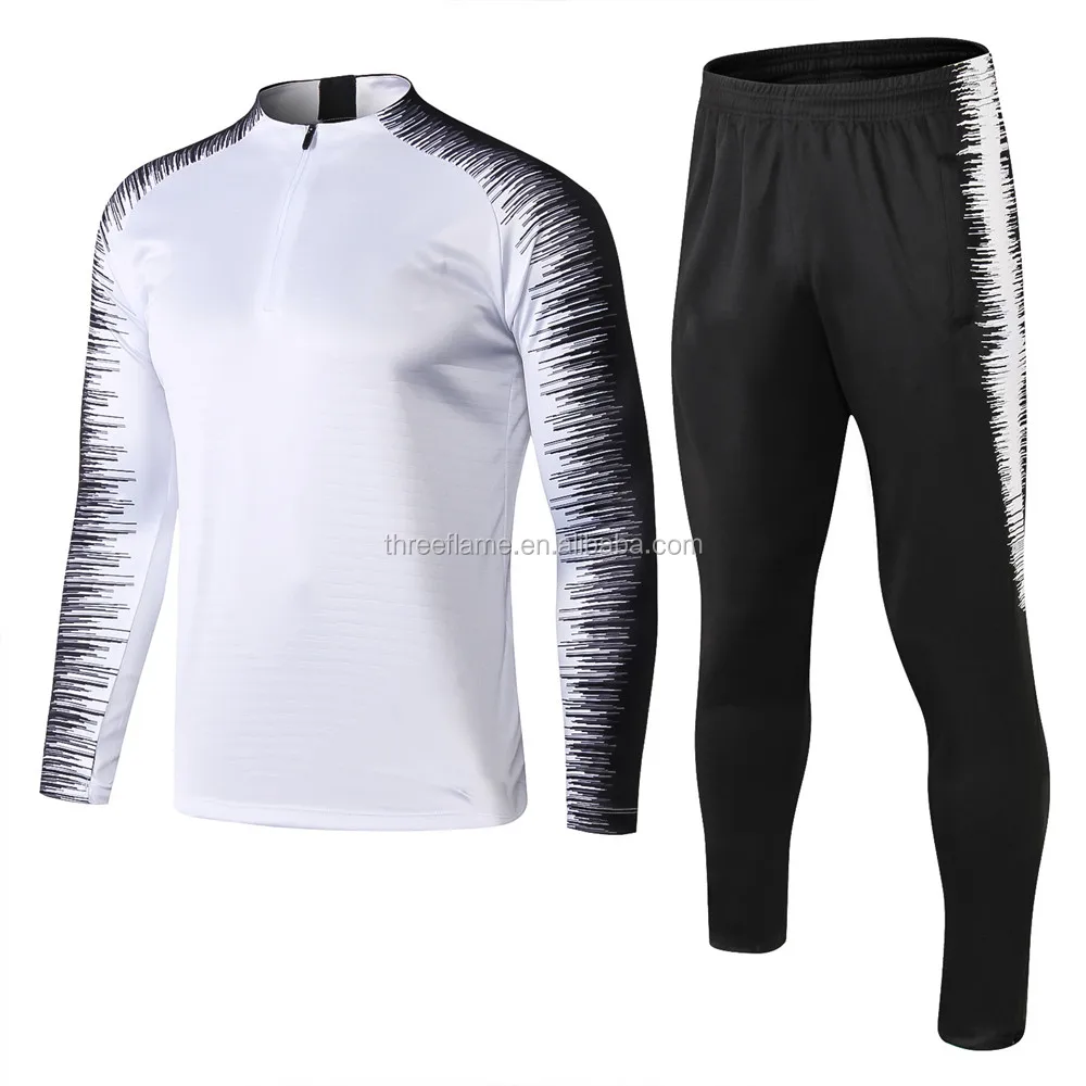 Custom Half Zip Tracksuits Design Sports Soccer Training Suits Kits