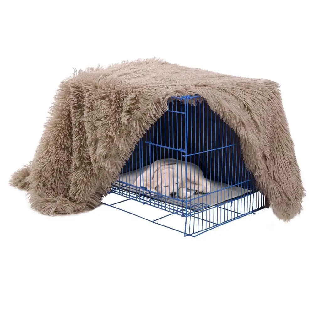 

Plush dog cat mat double-layer pet blanket plush pillow pet blanket faux fur pet blanket rabbit cage mats, Customized