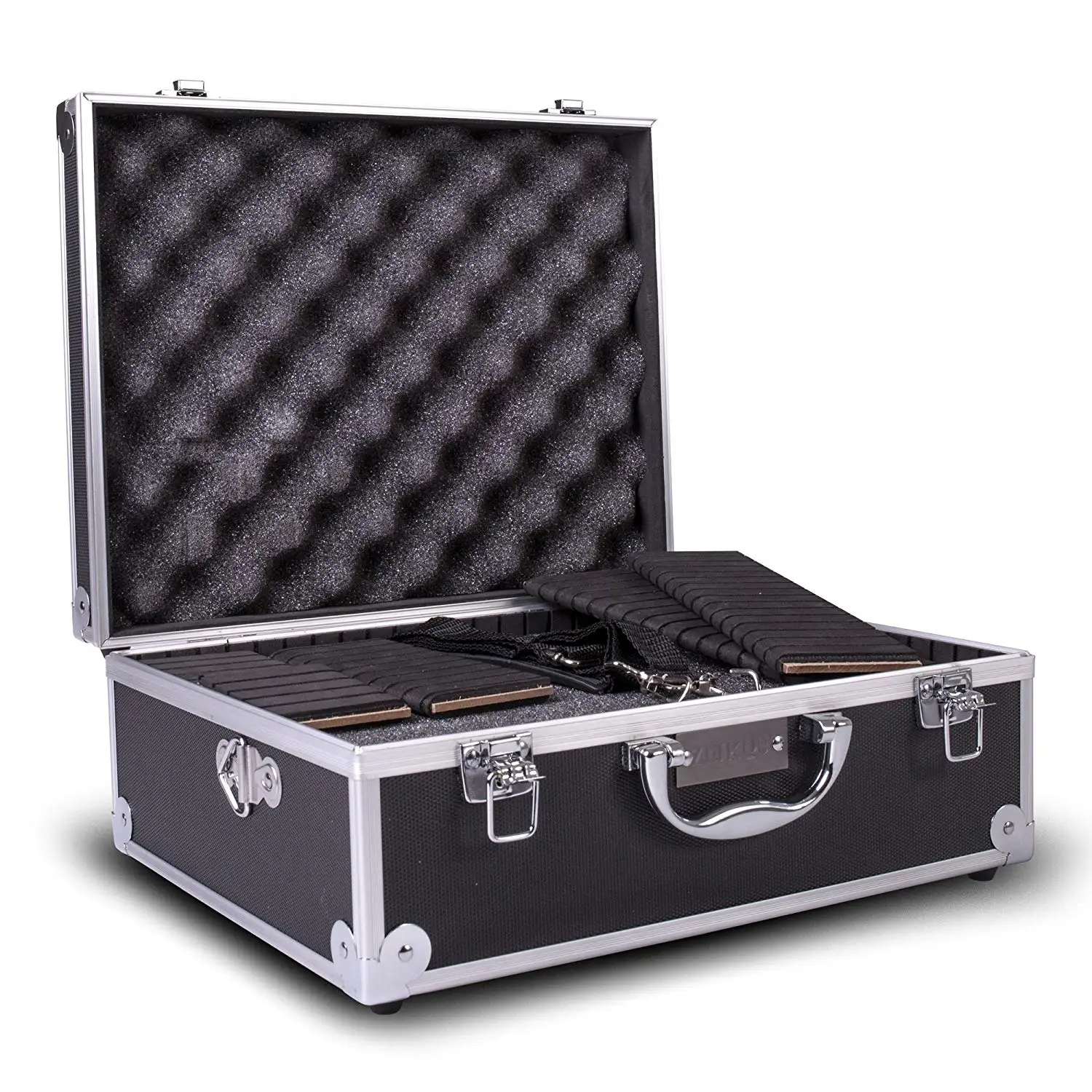 

Custom Logo Aluminum Earphone Carrying Case with Foam Inside