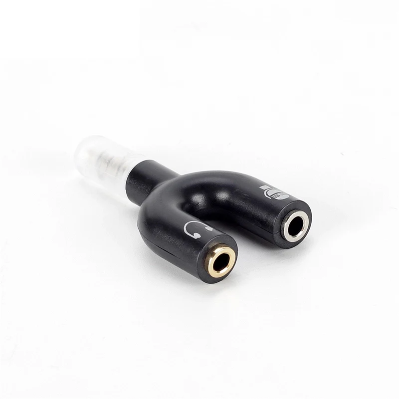 

Good Quality Earphone Splitter U-plug Popular Item 3.5mm Microphone Splitter Audio Adapter