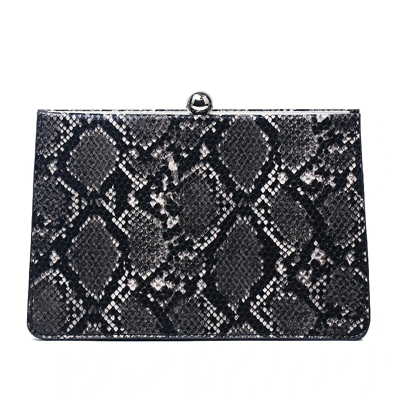 

Women Loved Snake Leather Women Designer Luxury Handbag Party Clutch Bag
