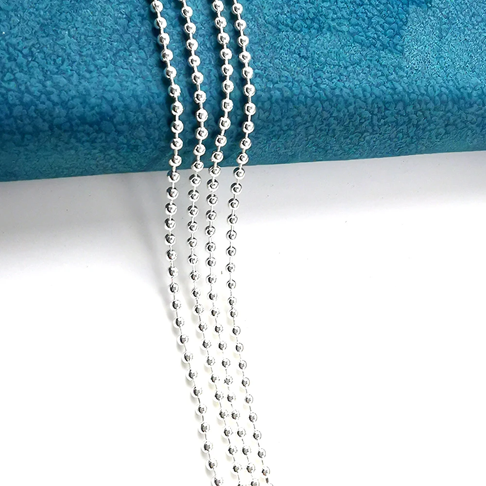 

Ball Chain Stainless Steel Ball Chain Necklaces in Silver Color Bead Chain Necklace