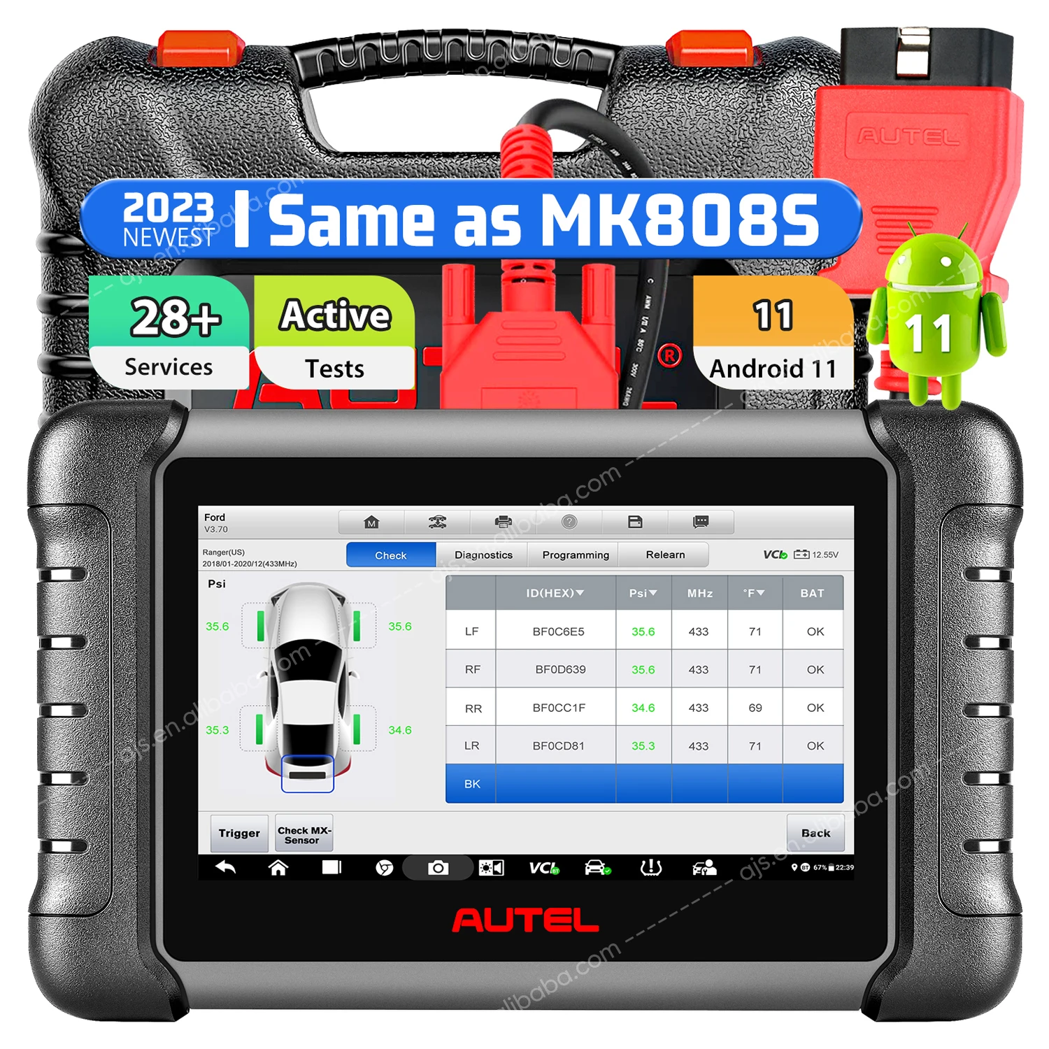 

Autel MaxiCheck MX808S MX808 Professional Vehicle TPMS Sensor Auto Battery Tester Car Universal OBD2 Scanner Diagnostic Tools