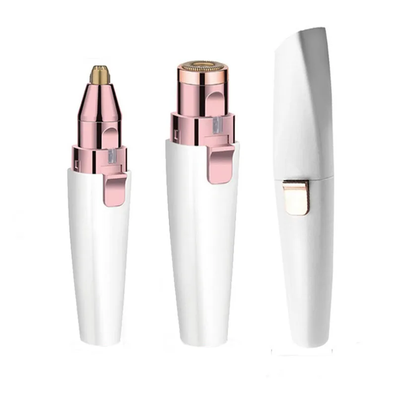 

USB Rechargeable 2 IN 1 Mini Electric Eyebrow Trimmer Facial Hair Removal Shaver