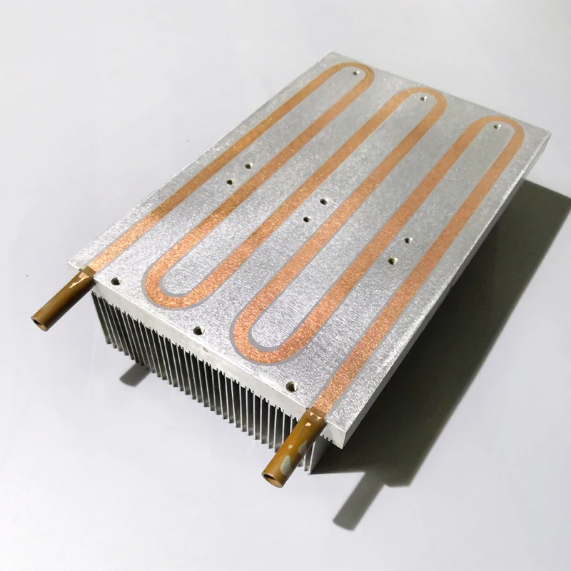 Water Cooling Heatsink Bonded Fin Heatsink With Cooper Tube Custom High