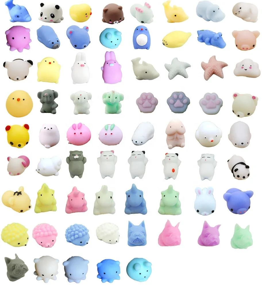 
Amazon hot selling mini toys animal anti stress reliever kawaii mochi squishy tpr toy 