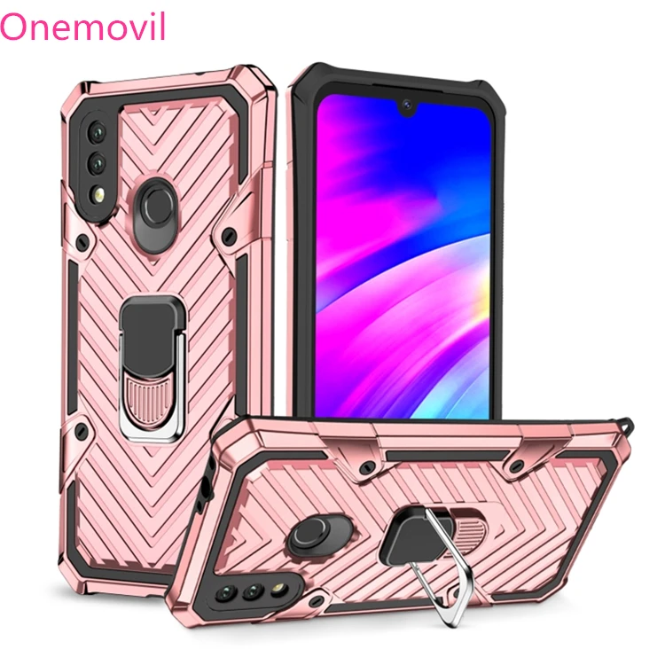 

Original Magnetic Armor Shockproof TPU + PC Case with Metal Ring Holder For Xiaomi Redmi 7