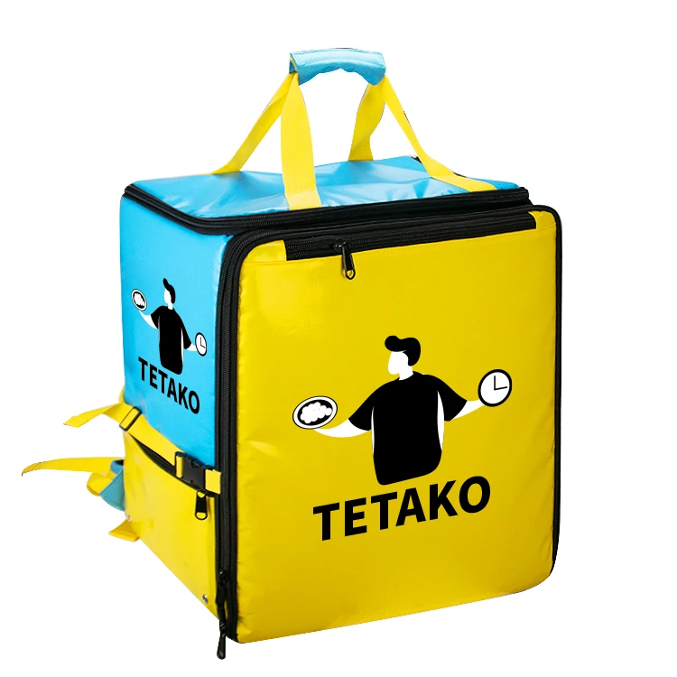 
Expandable Large Motorcycle Aluminium Foil Thermal Lunch Food Delivery Bag Cooler Pizza Bike Insulated Food Delivery Backpack 