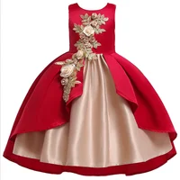 

Hot selling Christmas kids party dress sweet princess kids sleeveless dress