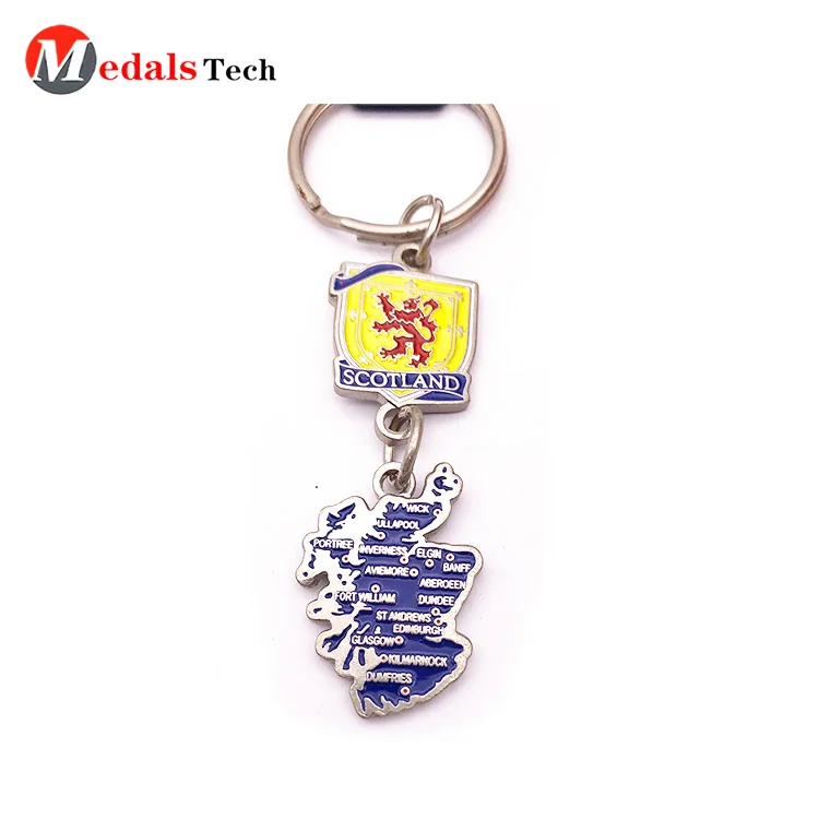 Promotional custom horse shaped souvenir metal  keychain