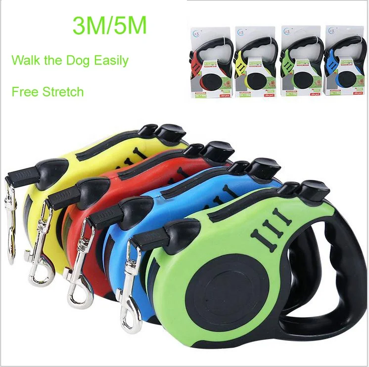 

3/5M Dog Leash Durable Leash Automatic Retractable Walking Running Leads Dog Cat Leashes Extending Dogs Pet Products