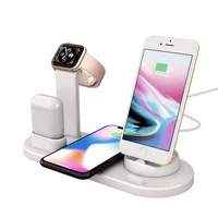 

2019 tablet charging station Wireless Charger Stand 4 in 1 Fast Wireless Charging Docking Station Phone Holder for all mobile