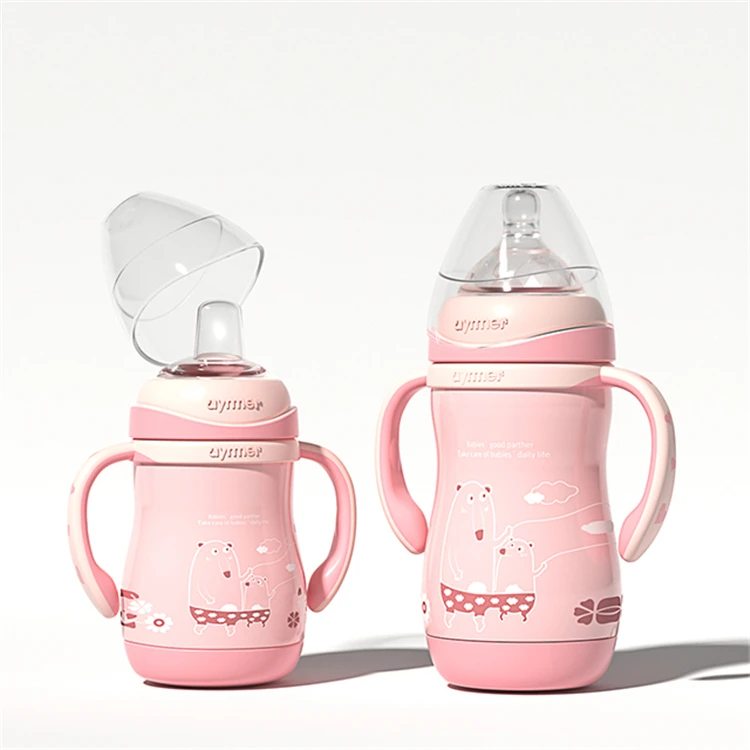 

Top Quality 2021 New Design 304 Stainless Steel Baby Feeding Bottle With Warmer SUS304 Baby Feeding Bottle