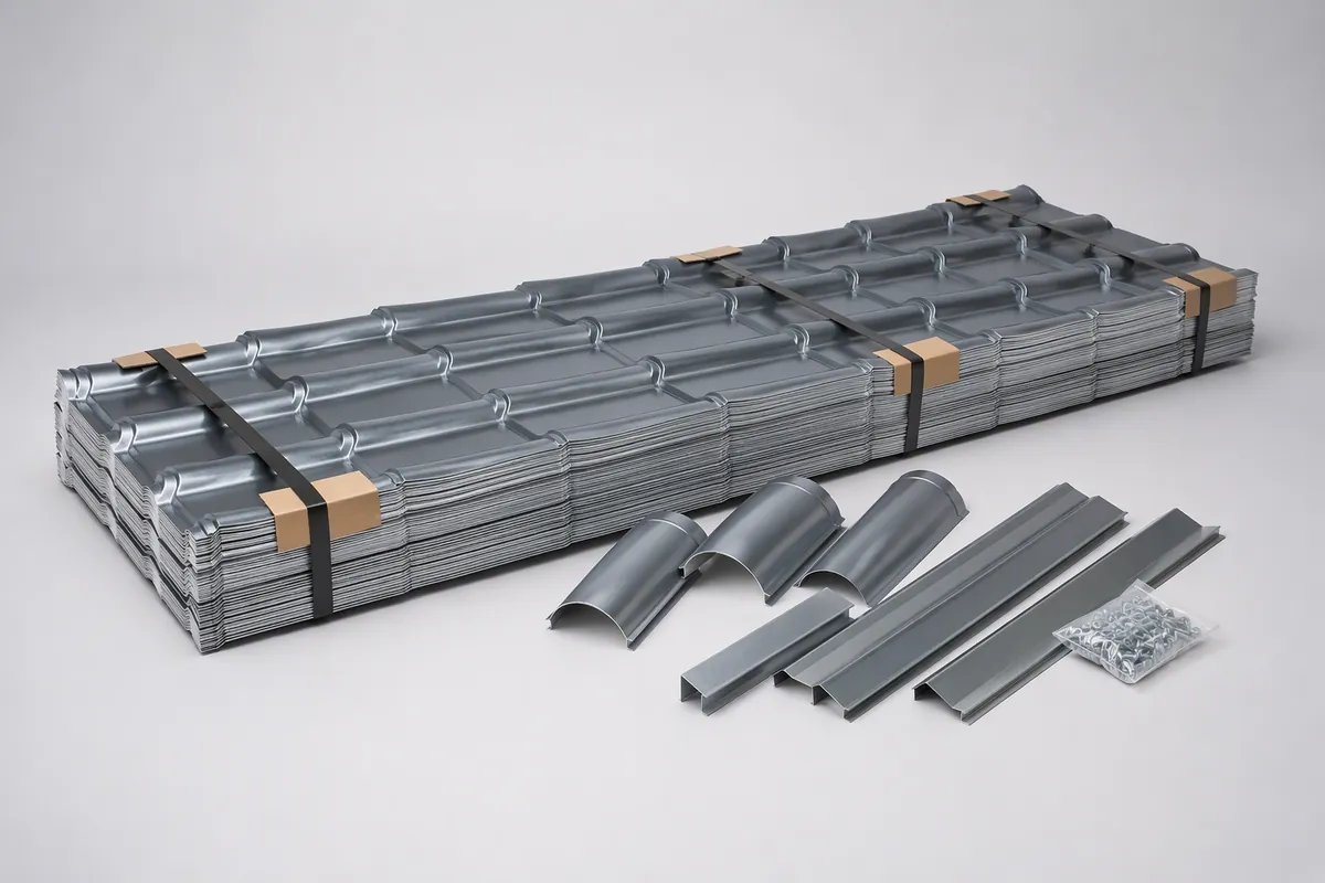 Galvanized Roof Tile Sheet, grades DX51D / SGCC