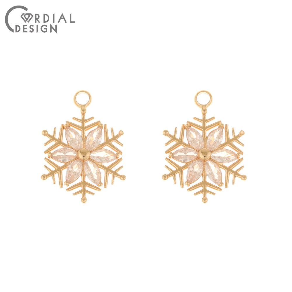 

Jewelry Accessories Cordial Design 50Pcs 15*20MM Jewelry Accessories/Earring Findings/Hand Made/Pendant/DIY Making/Snowflake S