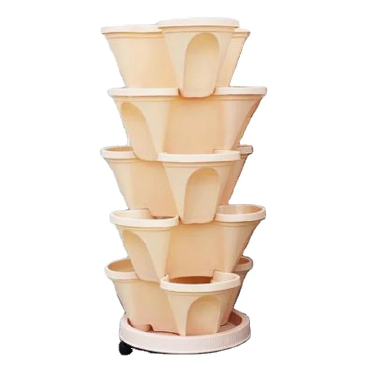 

Vertical Planting Pots Stackable Large, White,brown,beige,blue,green,yellow,pink