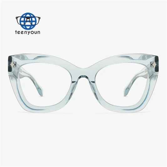 

Teenyoun Ladies Acetate Optical Spectacle Frames Newest Handmade Vintage Thick Frame Retro Styles Glasses Eyeglasses