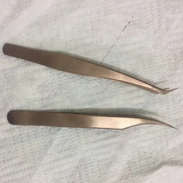 rose golden tweezer