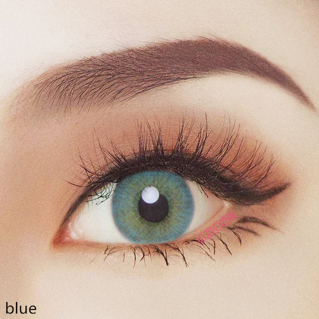 

BeautyTone Dream blue 14.2mm soft yearly natural look blue eye cosmetics wholesale color contact lenses from China