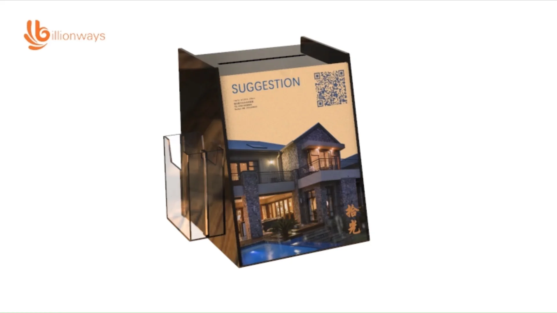 Custom Acrylic Display Acrylic Ballot Box Donation Box For Collection