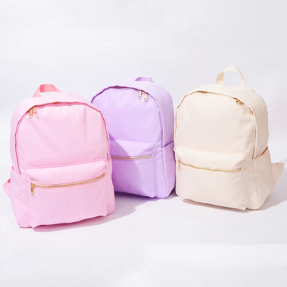 

hot selling stock kids customizable logo backpack travel storage bag backpack school bag mint green nylon bag