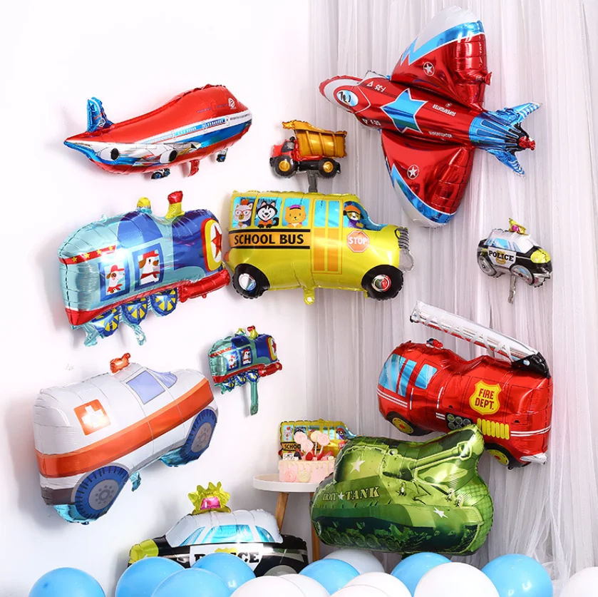 

Free Shipping Christmas Balloons Rocket Plane Ship Vehicle Balloon Toys Party Decoration Home, Colorful