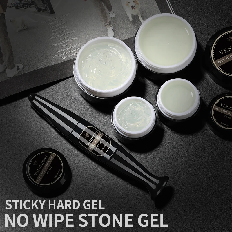 

VDN Sticky Hard Gel Nail Polish Non-wipe Stone Gel UV Nail Soak Off Gel Polish Customized Logo, 3000 colors