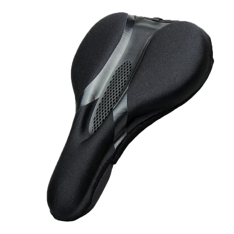 

Bike Seat Cover For Mountain Road Bike Outdoor Cycling Anti-slip Thicken Silicone Sponge Bike Saddle Cover, Black