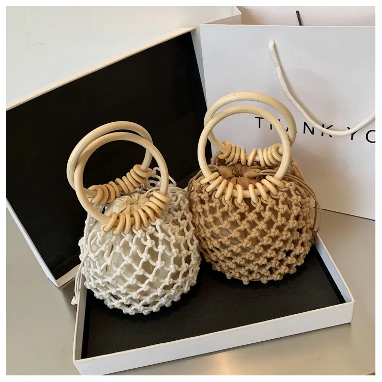 

2021 New style woven handbags women summer vacation beach straw bag tote handbag, Picture