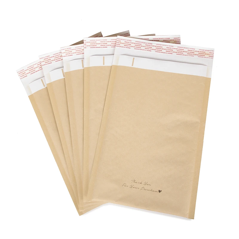 

Creatrust factory price custom self adhesive courier polymailer mailing bag kraft paper bubble mailer