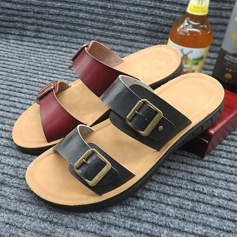 

Logosu Skin Sandals Caballeros Elegantes Sandal Man Rome Lazo Size Comfort Sandals Kerajinan Plataforma Black