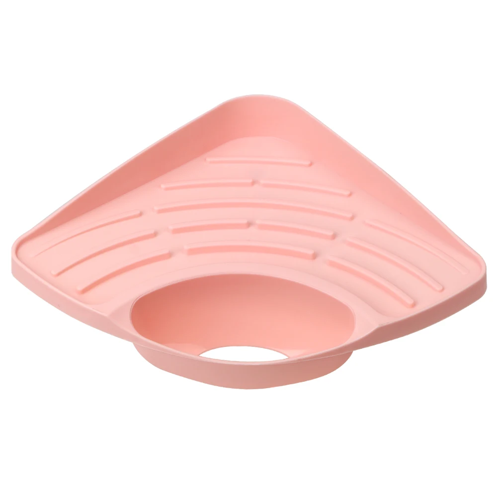 

Soap Shelf Sink Sponge Stand Kitchen Organizer Storage Racks Triangular Sink Rack Sink with Sucker Kitchen Accessory