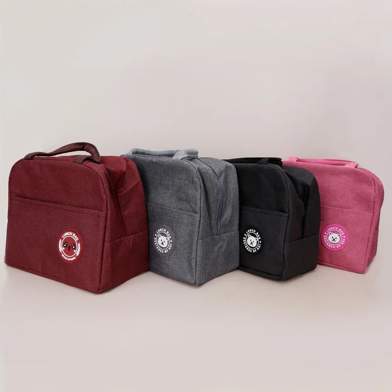 

High Quality Canvas Insulated Lunch Bag With Aluminum Foil, Customized