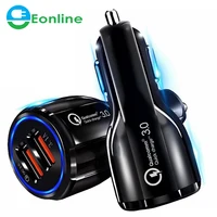 

CE/Rosh/FCC Car USB Charger Quick Charge QC3.0 QC2.0 Mobile Phone Charger 2 Port USB Fast Car Charger for iPhone Samsung Tablet