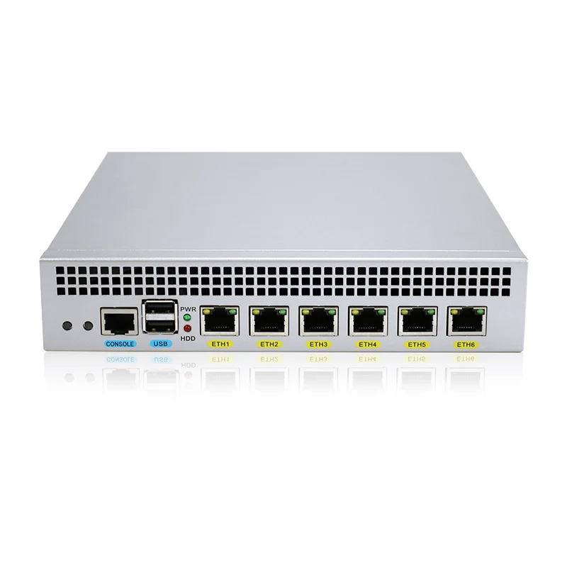 

POE PSE Fanless Router 6 Gigabit LAN Celero J4125 Quad Core Mini PC Pfsense Mikrotik VPN Security Firewall ESXI AES-NI