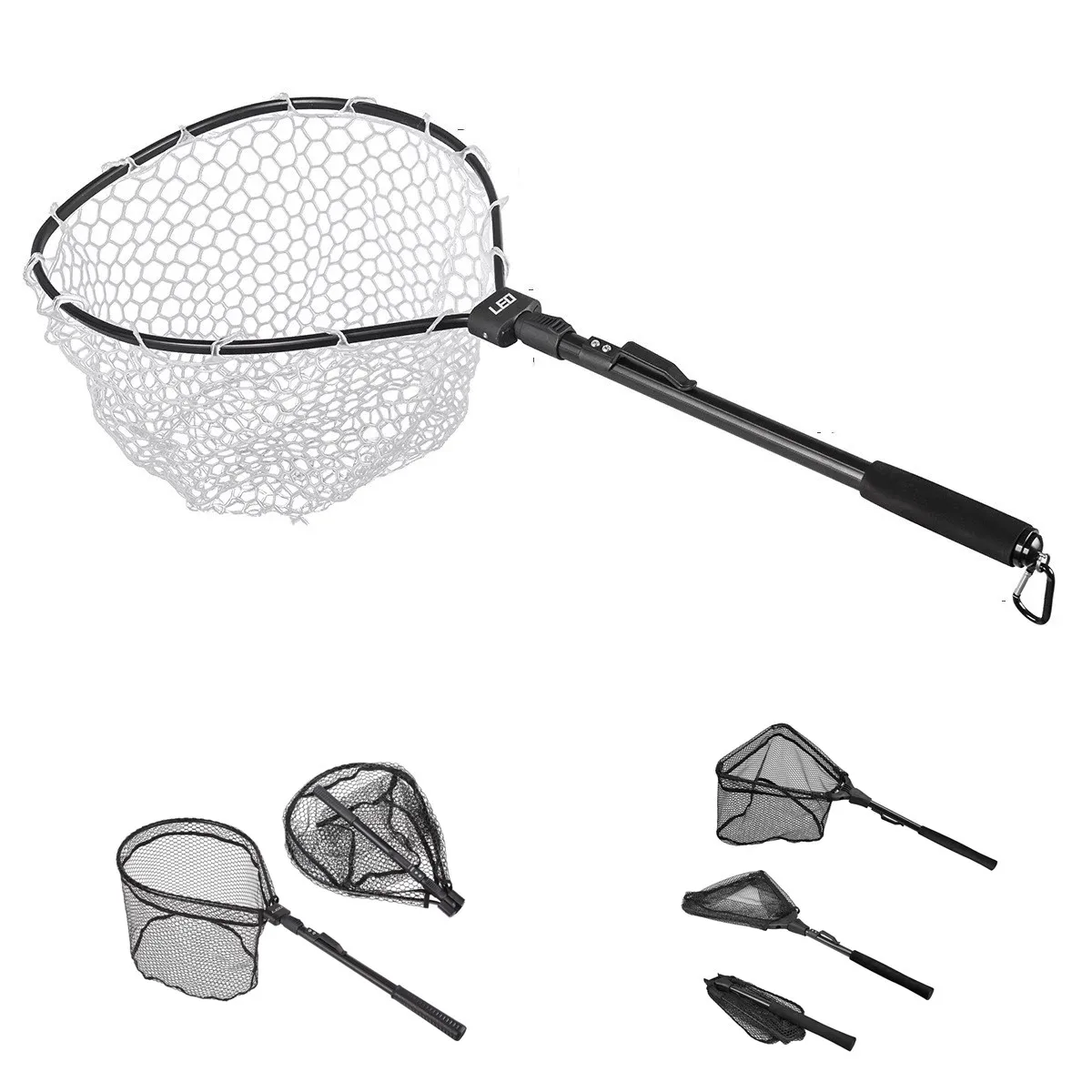 

Large Nylon Cheap Commercial Carp Dip Professional Portable Aquarium Fly Telescopic Hand Fishing Landing Net for Sale