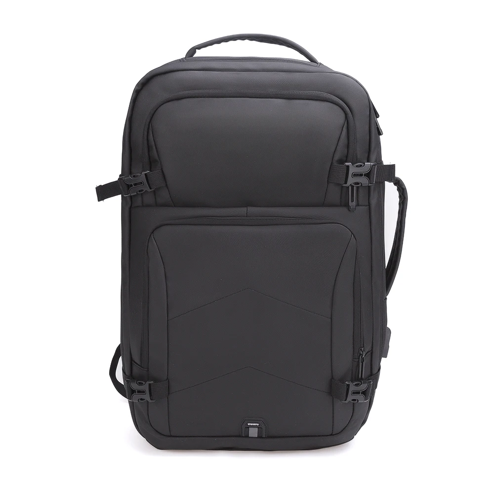 

20SA-8787M New arrival popular hot sale waterproof USB charger functional laptop bagpack for men, Black