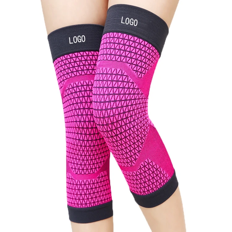 

Knee protector exercise cold-proof and warm-keeping old cold leg joint thin breathable knee protector for men and women, Pink, grey