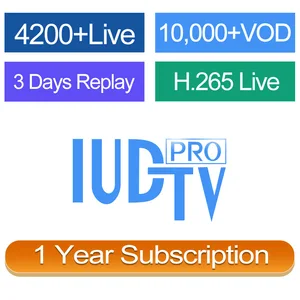 Best IPTV Reseller Europe IP TV Subscription Turkish Italy Greek Channels IUDTV PRO Subscription 1 Year