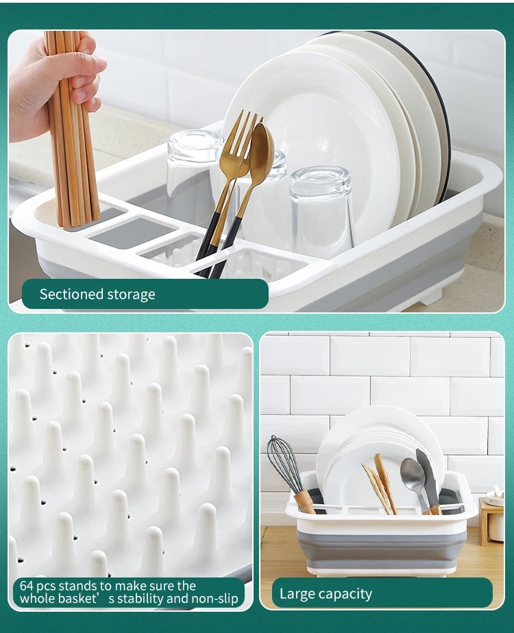 Best Price Large Food Grade Silicone Plate Rack Dish,New Design Kitchen