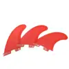 red color F C S II fins with fiberglass honey comb material for surfing size M surfboard fins surf table fcs 2 fin