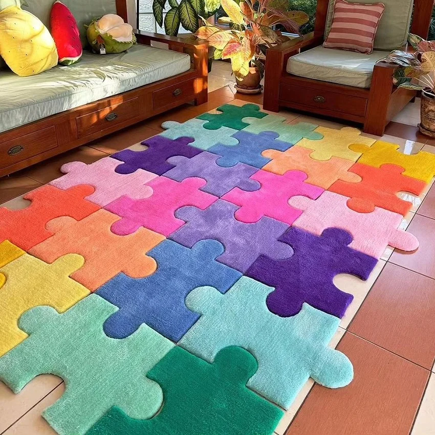 Custom Anime Rug Custom Irregular Area Rugs Handmade Cartoon Carpets Heavy and Thick Livingroom Rug