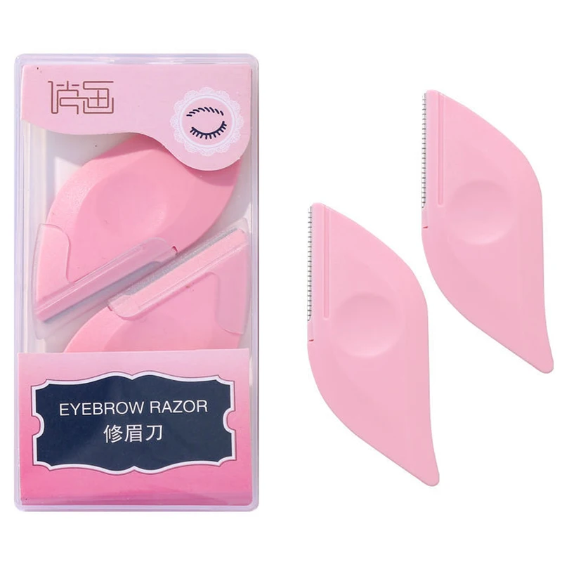 

Korean Version of Leaves Handy Macro Safety Beginner Ladies Replaceable Blade Eyebrow Trimmer Razor