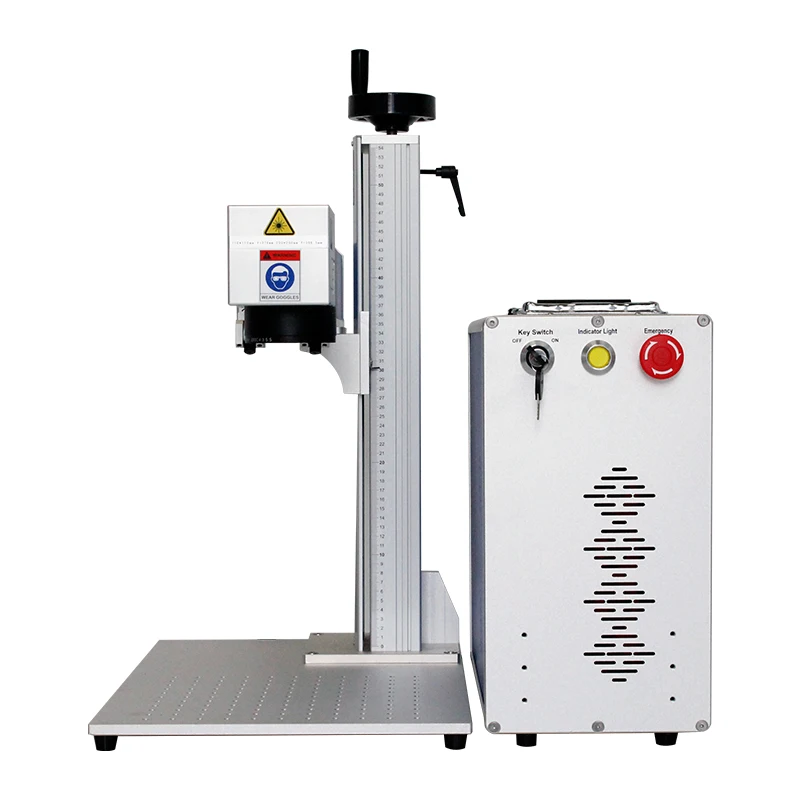 

Portable split JPT LP 50W bule motor lift fiber laser marking machine/fiber laser engraving machine Ready to Ship