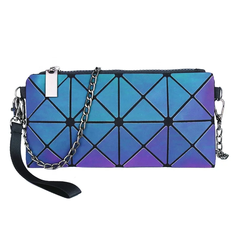 

Travel Bags Logo Mini Cosmetics Square Makeup Women Crossbody Geometric Cosmetic Bag