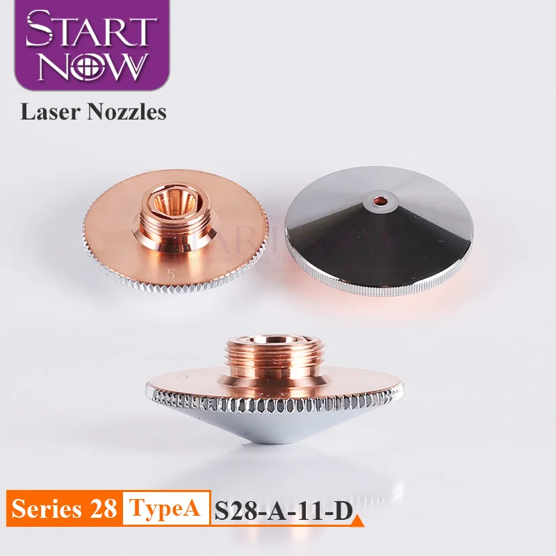 

Startnow S28-A Double Layers Chrome-Plated Laser Cutting Nozzles Hight 11mm M11 Precitec Welding Machine Head OEM Laser Nozzle