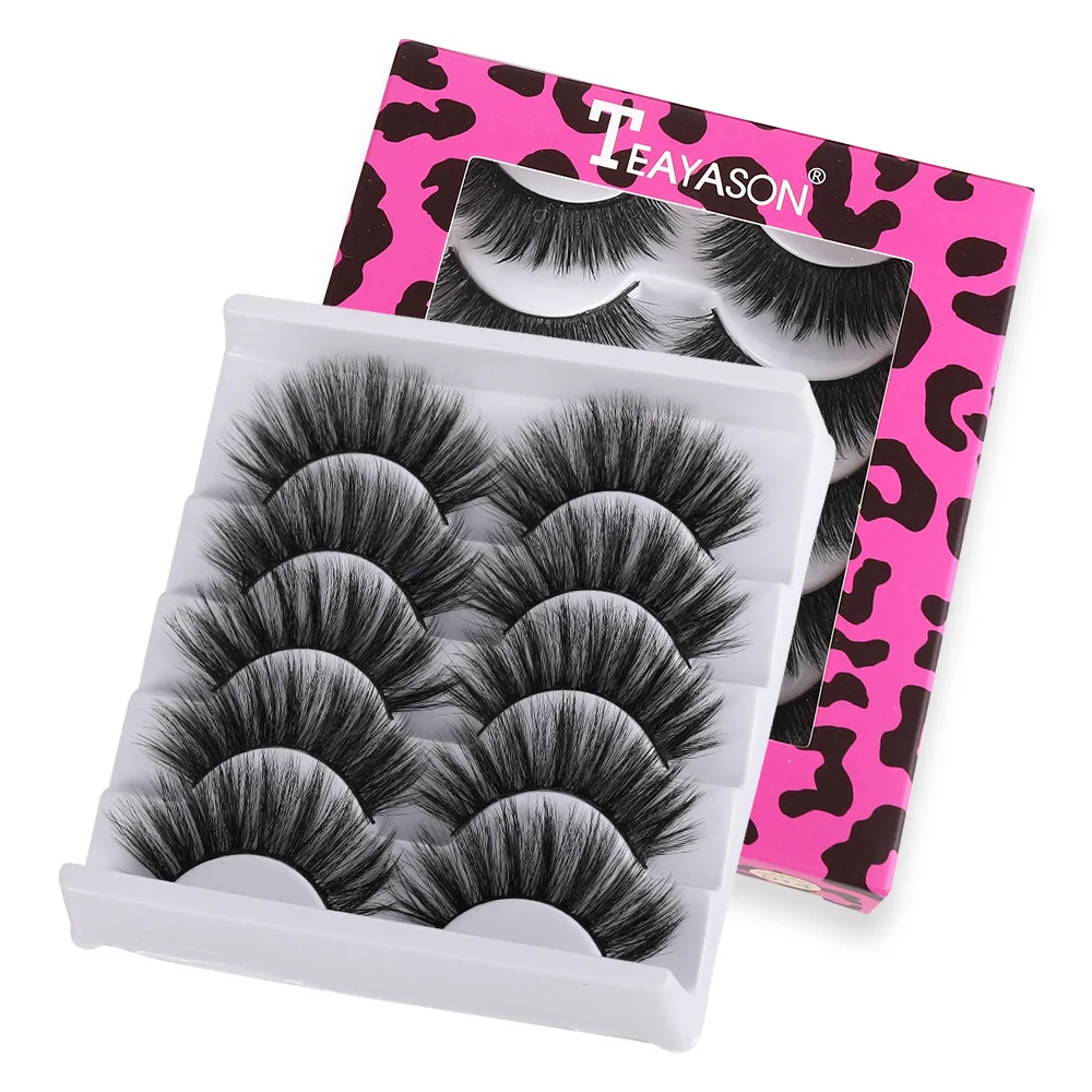 

5 Pairs 3D Mink Hair Soft Thick Eyelashes New Hot Sale False Eyelashes